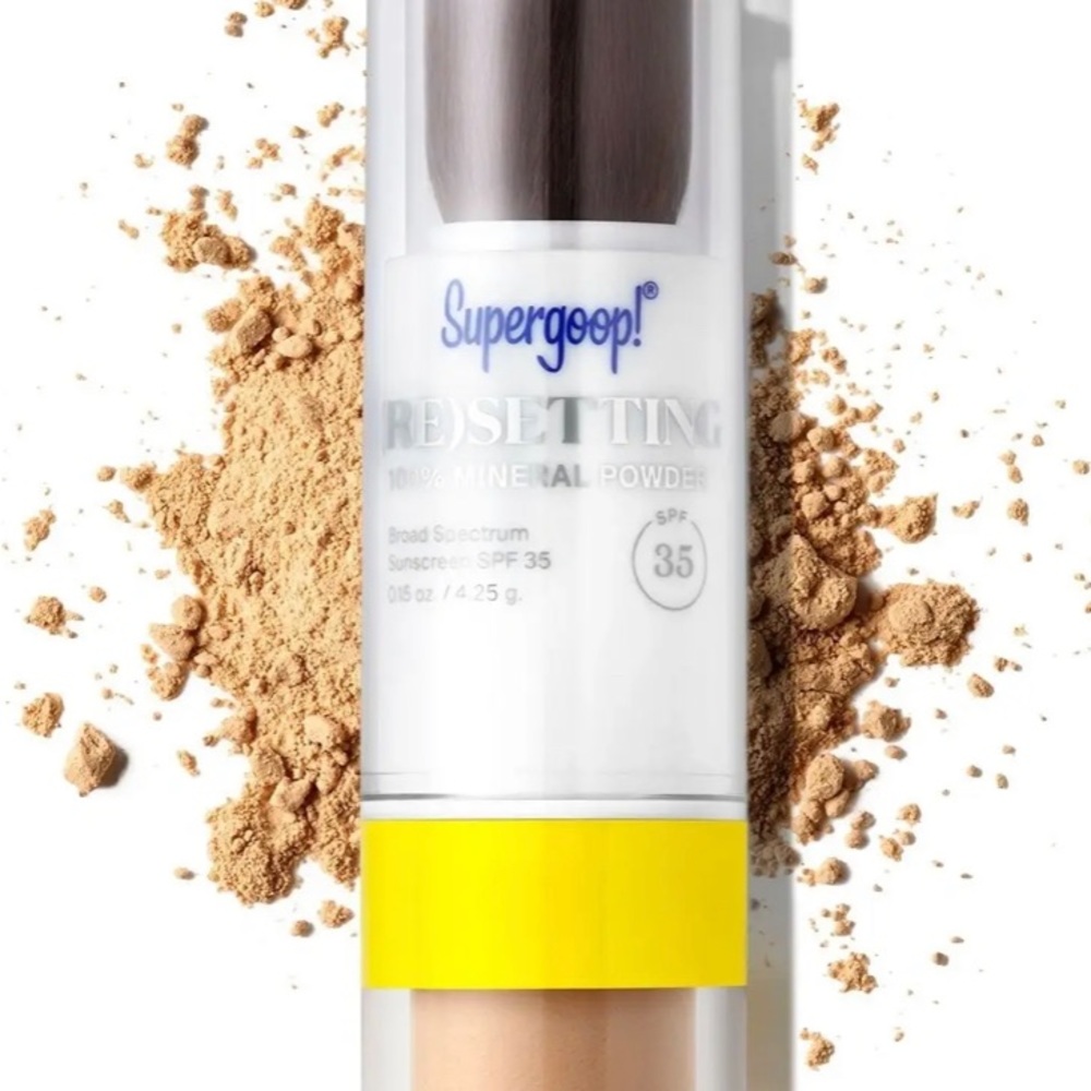 Supergoop! (Re)setting 100% Mineral Powder SPF 35, Medium, New, Sealed